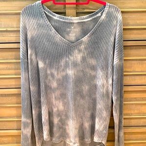 American Eagle Soft & Sexy Ribbed Long-Sleeve Top- Size Large